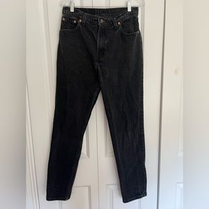 Levi’s 550 Relaxed Fit, Tapered Leg, 13 long Black Denim Jeans